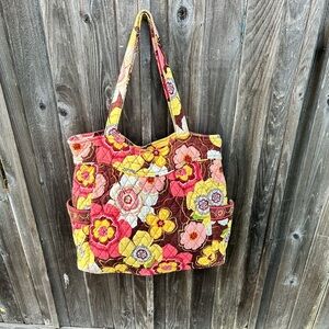 Vera Bradley Buttercup Large Zippered Tote